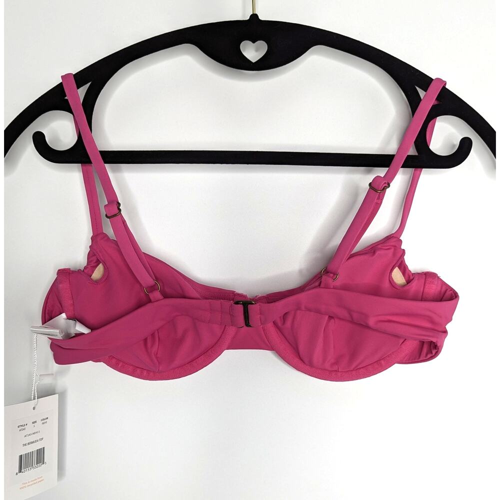 Andie Swim Pink Bermuda Underwire Bikini Top - Picture 4 of 8